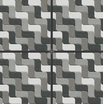 Digital Parking Tiles Code Waves-002 (400x400mm)