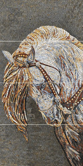 Digital Poster Tiles Code White Horse (1200x2400 mm)