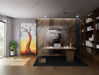Digital Poster Tiles Code White Tree (1200x2400 mm)